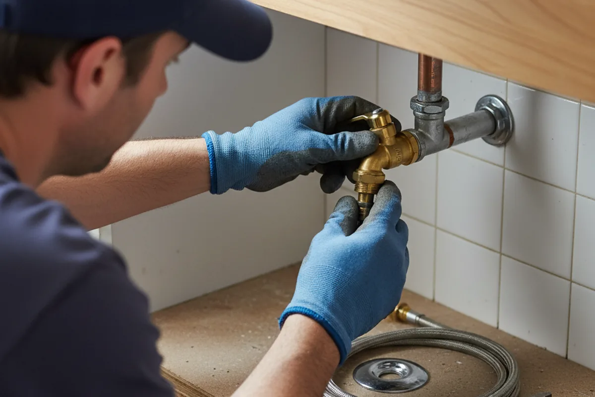 Shutoff valve and fitting work during Emergency Plumbing in Van Alstyne